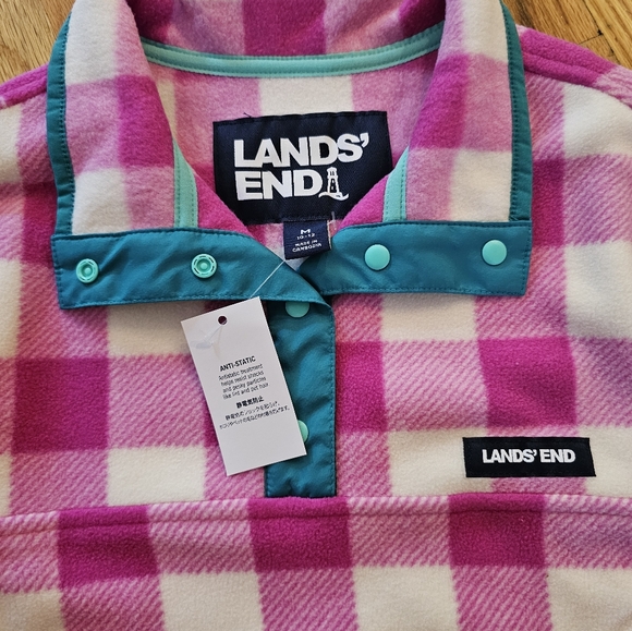 NWT Lands' End Fleece Pullover - Picture 2 of 6